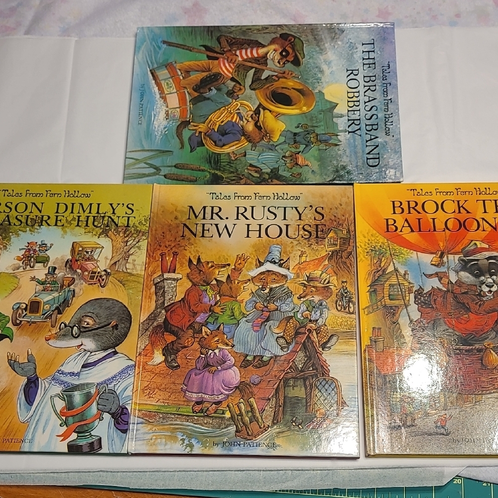 Vintage 89' TALES FROM FERN HOLLOW SET OF 4 CHILDRENS BOOKS
